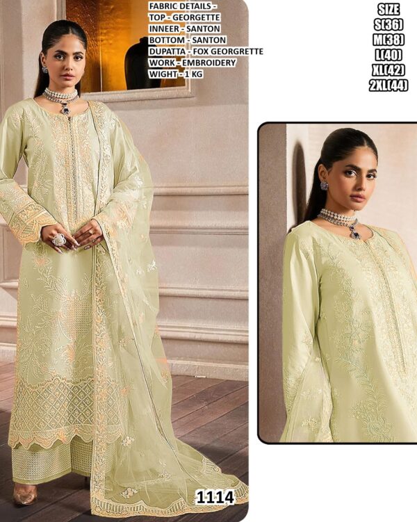 Attract Compliments By This Georgette Heavy Embroidery Designer Pakistani Salwar Kameez Suits