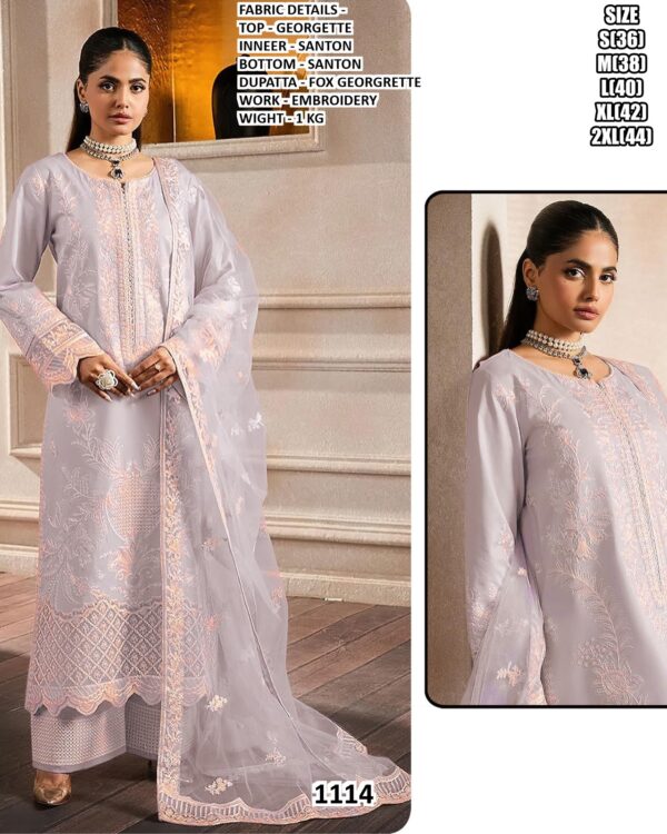 Attract Compliments By This Georgette Heavy Embroidery Designer Pakistani Salwar Kameez Suits