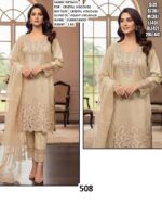 Readymade Cristal Viscose Three-Piece Salwar Suits With Heavy Organza Dupatta