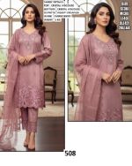 Readymade Cristal Viscose Three-Piece Salwar Suits With Heavy Organza Dupatta