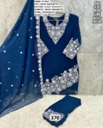 Georgette Luxurious Embroidered Pakistani Kurti Sets (Three-Piece Readymade Sets)