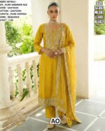 Shine Like Never Before! A Pure Shimmer Silk Suits Beautifully Crafted With Sequence Embroidery Work