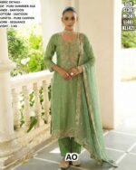 Shine Like Never Before! A Pure Shimmer Silk Suits Beautifully Crafted With Sequence Embroidery Work