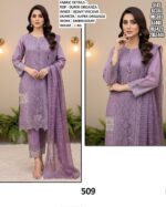 Intricate Embroidered Festive Pakistani Ready To Wear Kurti Sets In Super Organza