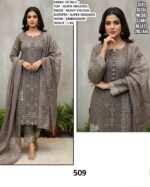 Intricate Embroidered Festive Pakistani Ready To Wear Kurti Sets In Super Organza