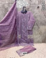 Intricate Embroidered Festive Pakistani Ready To Wear Kurti Sets In Super Organza