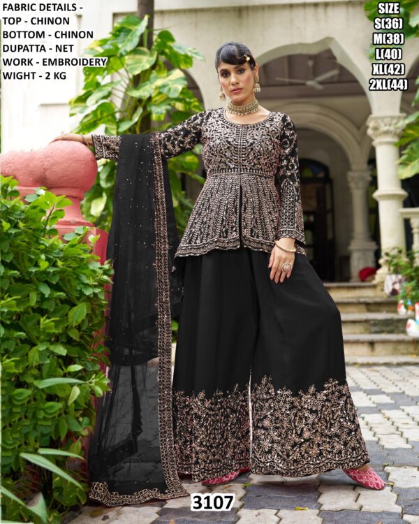 Make You Look Highly Stylish And Graceful In Weddings With Our Heavy Worked Chinon Suits