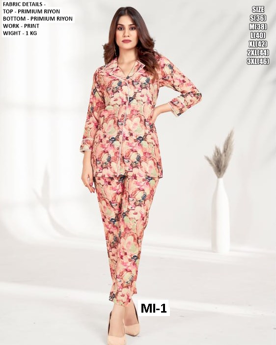 Very Beautiful Office Wear Premium Chanderi Fabric Readymade Co-ord Set Collection