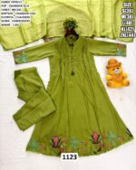 Launching Festive Collection Chanderi Silk Embroidered Kurti Sets With Dupatta