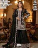 Our Ready To Wear Delicate Embroidered Heavy Chinon Ethnic Style Suits For Women
