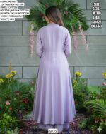 Buy This Desirable Lavender Muslin Cotton Embroidery Work Salwar Suit For Ceremonial