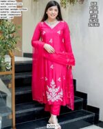 Muslin Cotton Festive Suit Sets Which Is Beautifully Decorated With Embroidery Work