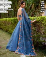 Fashion Empire! Classic Chanda Silk Plain With Sequins And Thread Embroidery Work Belt Lehenga Choli Sets