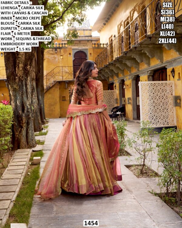 Create A Look Royal With This Carika Silk Wedding Lehenga Choli With Delicate Embroidery