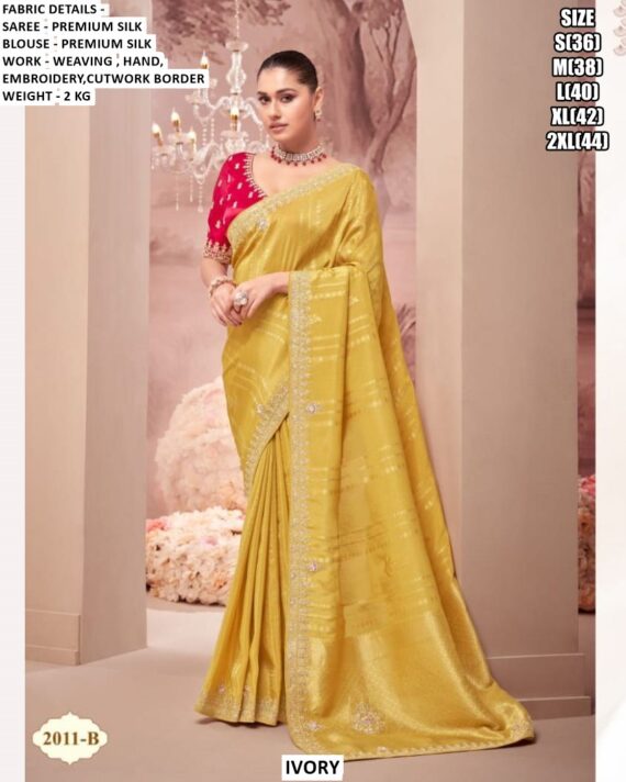 Party Wear Premium Silk And Georgette Sarees With Embellished Border And Embellished Designer Blouse