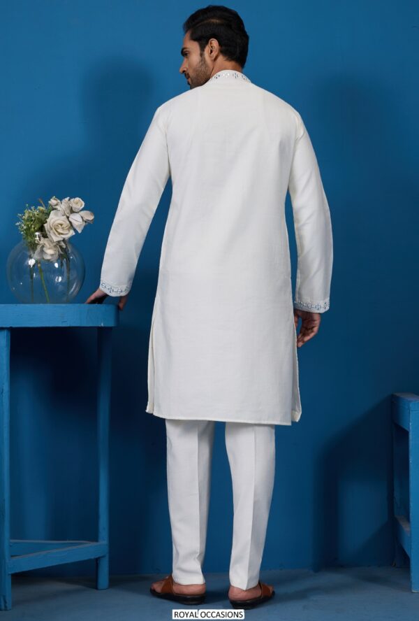 Viscose Silk Kurta Pyjama Featuring Real Mirror And Thread Work, Perfect Ethnic Wear For Any Occasions