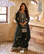 Amazing Colour Viscose Organza With Embroidery Work Plazo Style Salwar Kameez Suits