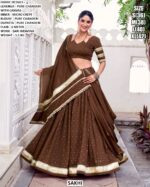 Graceful Elegance! Pure Chanderi Lehenga Choli Sets With Zari Weaving Work
