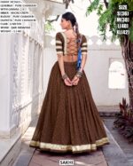 Graceful Elegance! Pure Chanderi Lehenga Choli Sets With Zari Weaving Work