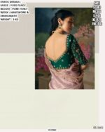 Accenting The Charming Feeling With This Pure Fancy Fabric Heavy Embroidery Work Wedding Wear Sarees