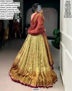 Trendy Culture's Vichitra Silk Printed Lehenga Choli With Dupatta - Festive Ethnic Wear Sets