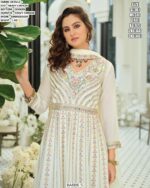 Heavy Chinon Multi-Embroidered Pakistani Wedding Wear Suits In Two Classic Colours!