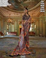 P.v Silk Traditional Wedding Wear Un-Stitched Sarees In Multi-Coloured Luxury Printed Work