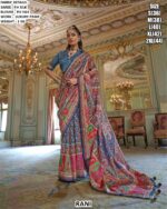 P.v Silk Traditional Wedding Wear Un-Stitched Sarees In Multi-Coloured Luxury Printed Work