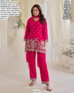 Chinon Silk Embroidered Sequins With Stone And Beads Work Salwar Suits For Eid And Party Wear