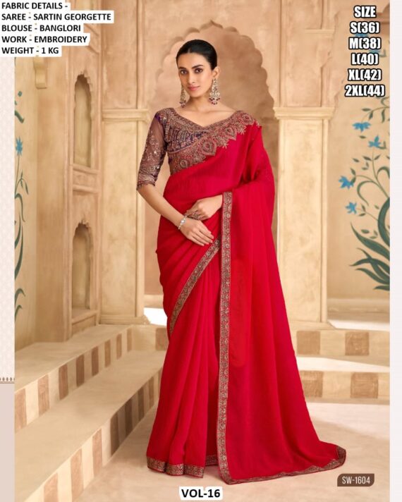 Party Wear New Indian Designer Fancy Women's Saree Collection With Blouse