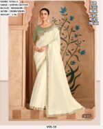 Party Wear New Indian Designer Fancy Women's Saree Collection With Blouse