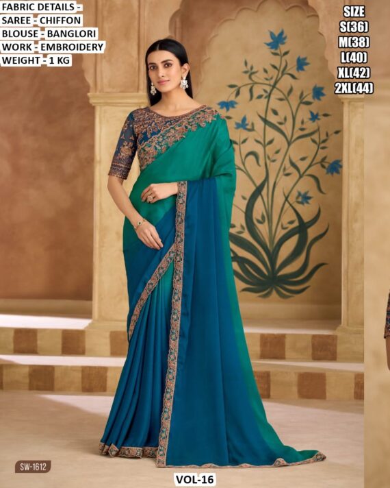 Party Wear New Indian Designer Fancy Women's Saree Collection With Blouse