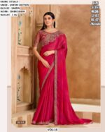 Party Wear New Indian Designer Fancy Women's Saree Collection With Blouse