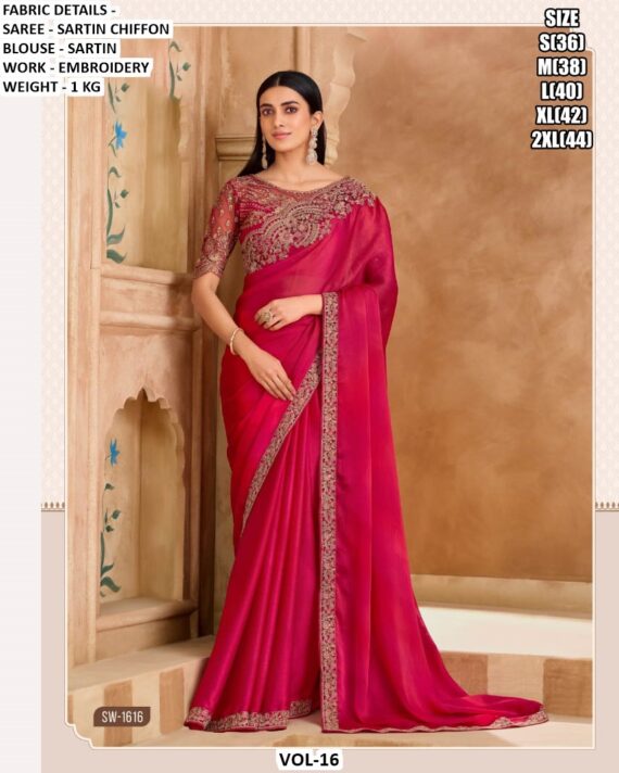 Party Wear New Indian Designer Fancy Women's Saree Collection With Blouse