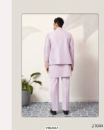 This Wedding Season Look Extremely Dapper In This Satin Silk Multi-Thread Work Kurta, Pajama And Jacket