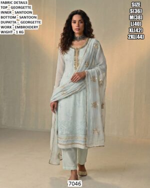 Make Your Look Very Stylish And Graceful With Our Outstanding Georgette Embroidered Salwar Suits