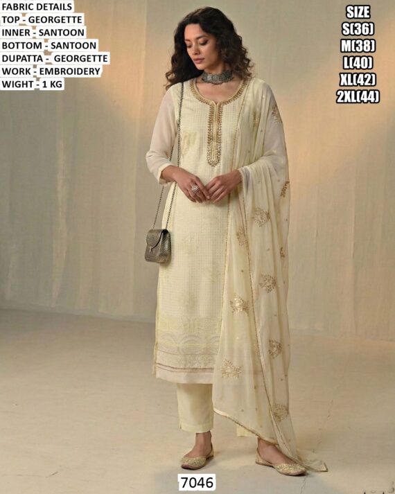 Make Your Look Very Stylish And Graceful With Our Outstanding Georgette Embroidered Salwar Suits