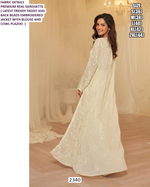 Presenting Our New Trending Catalogue, Premium Three-Piece Designer Indo-Western Sets