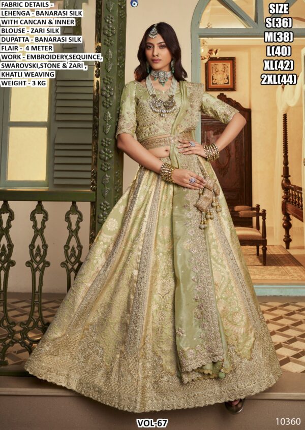 Elevate Your Wedding Elegance With Our Exquisite Banarasi Silk Bridal Lehenga Cholis