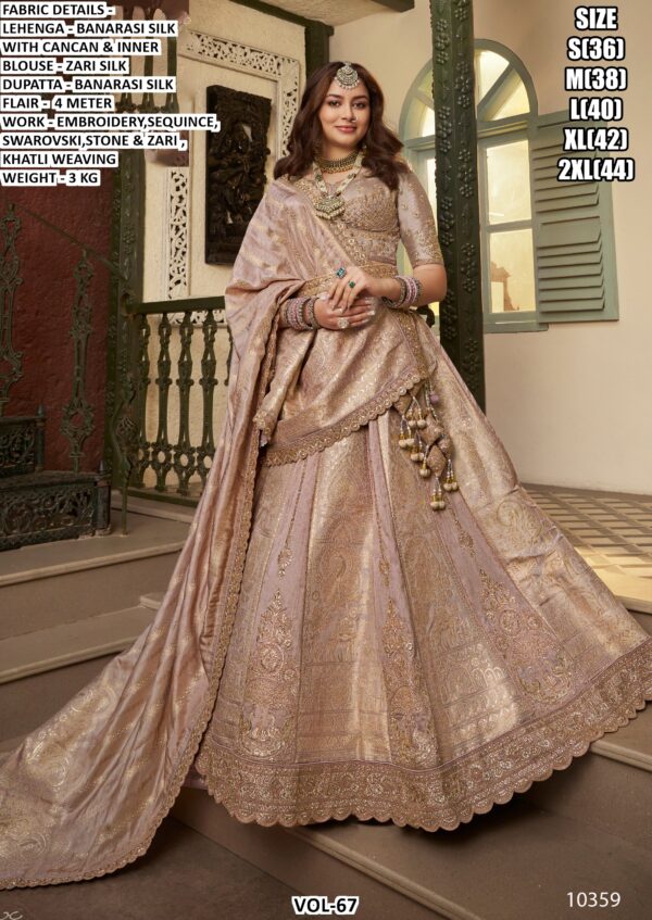 Elevate Your Wedding Elegance With Our Exquisite Banarasi Silk Bridal Lehenga Cholis