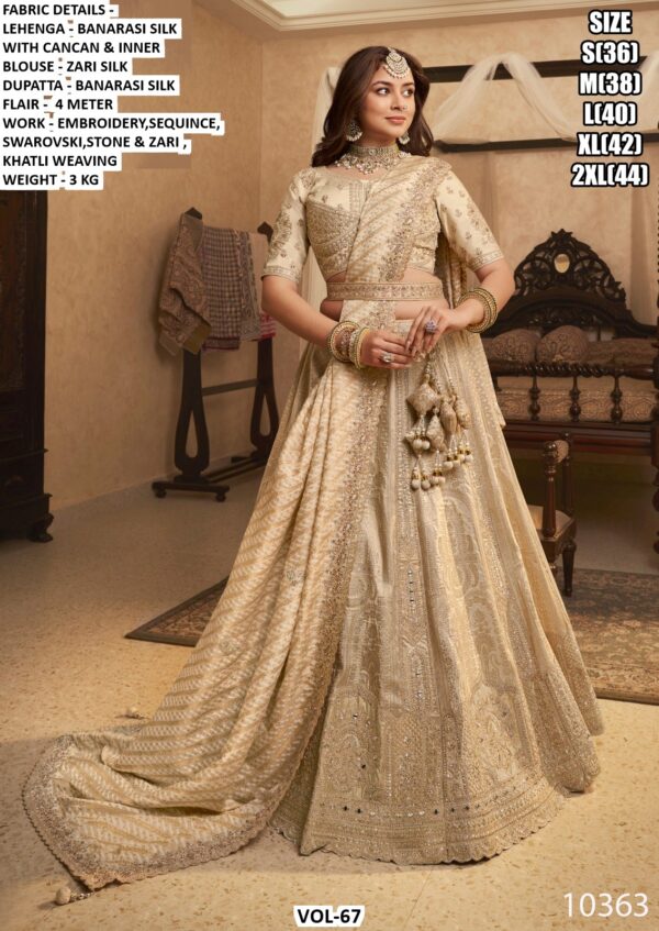 Elevate Your Wedding Elegance With Our Exquisite Banarasi Silk Bridal Lehenga Cholis