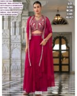 Luxurious Designer Indo-Western Three-Piece Set: Embroidery And High Material Elegance