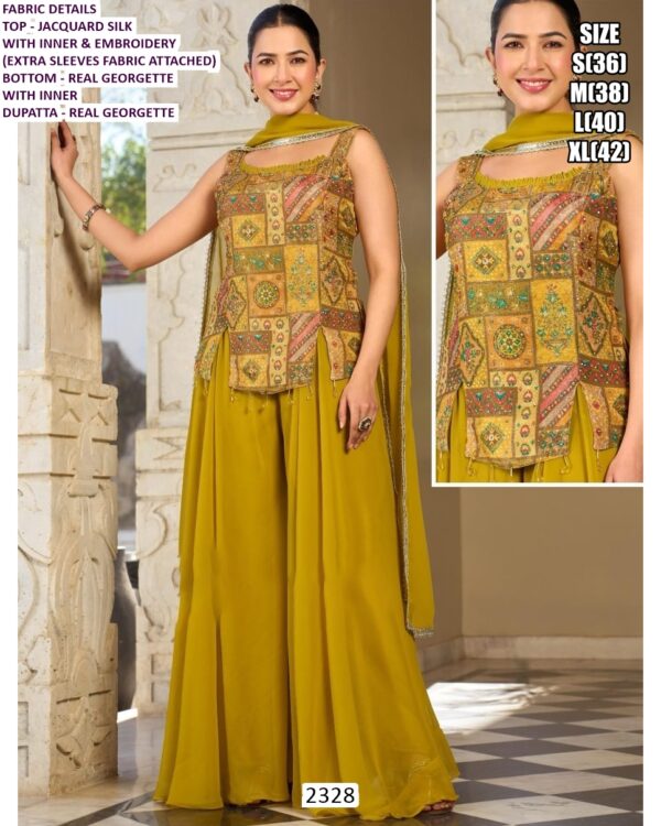 Luxurious Designer Indo-Western Three-Piece Set: Embroidery And High Material Elegance