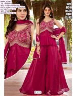 Luxurious Designer Indo-Western Three-Piece Set: Embroidery And High Material Elegance