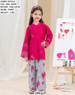 Wonderful Kid's Mal Satin Co-ord Sets For Little Girls - Trendy And Comfortable Dress