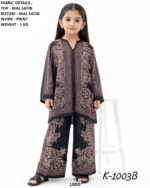 Wonderful Kid's Mal Satin Co-ord Sets For Little Girls - Trendy And Comfortable Dress