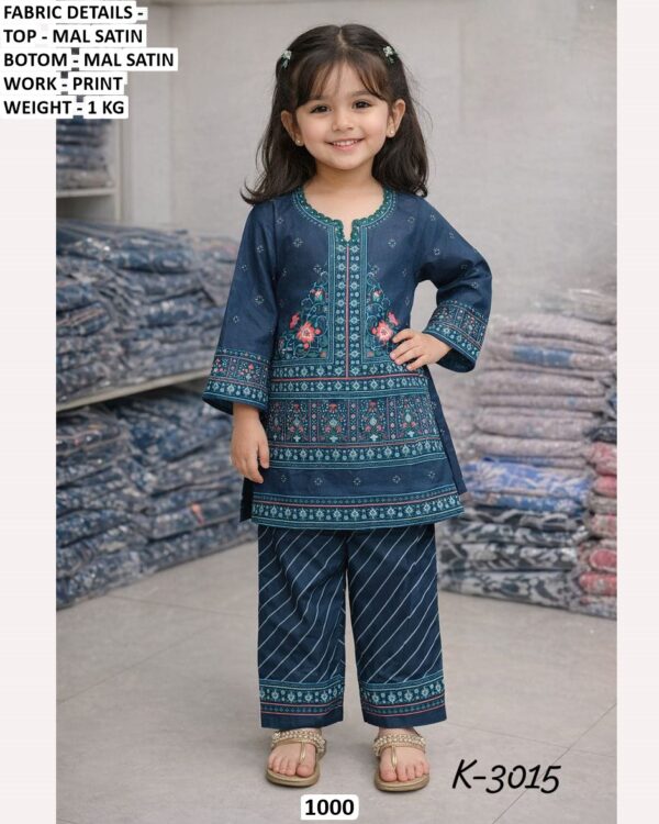 Wonderful Kid's Mal Satin Co-ord Sets For Little Girls - Trendy And Comfortable Dress