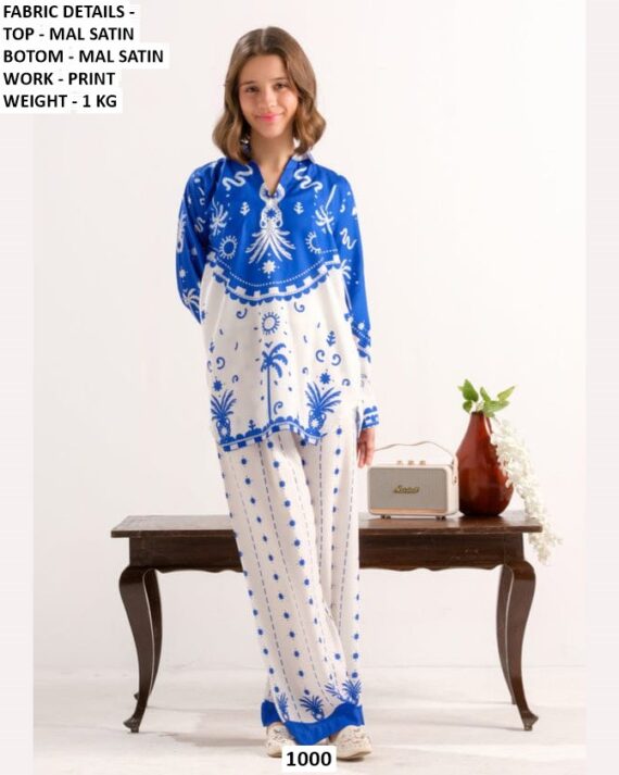 Wonderful Kid's Mal Satin Co-ord Sets For Little Girls - Trendy And Comfortable Dress