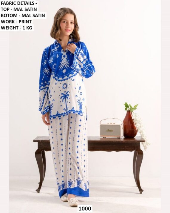 Wonderful Kid's Mal Satin Co-ord Sets For Little Girls - Trendy And Comfortable Dress