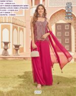 Luxurious Designer Indo-Western Three-Piece Set: Embroidery And High Material Elegance